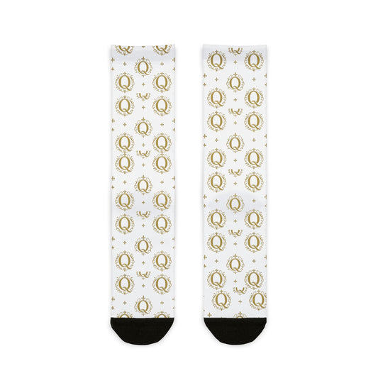 White Thin Q Socks