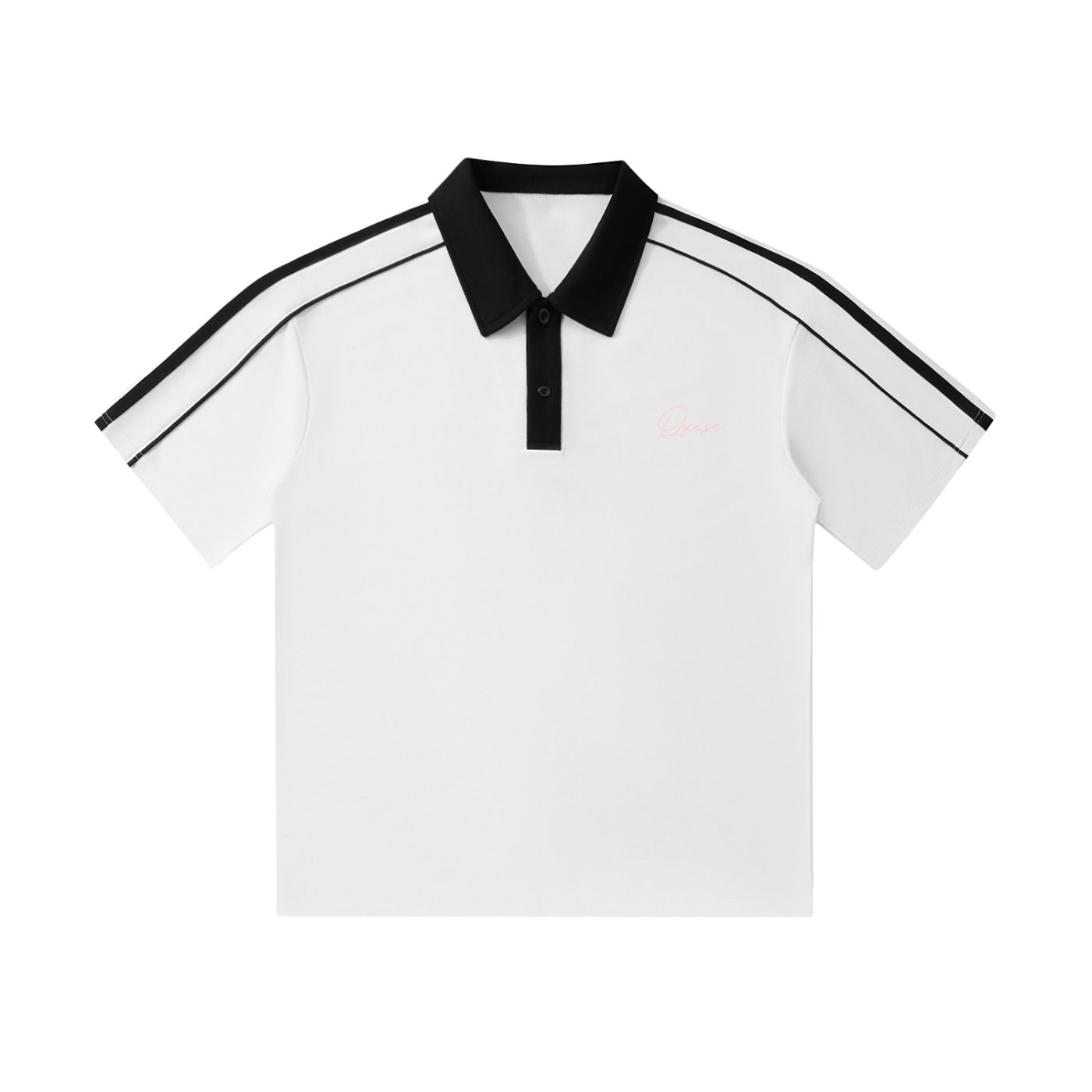 Elegant Polo Shirt (Pink Logo)