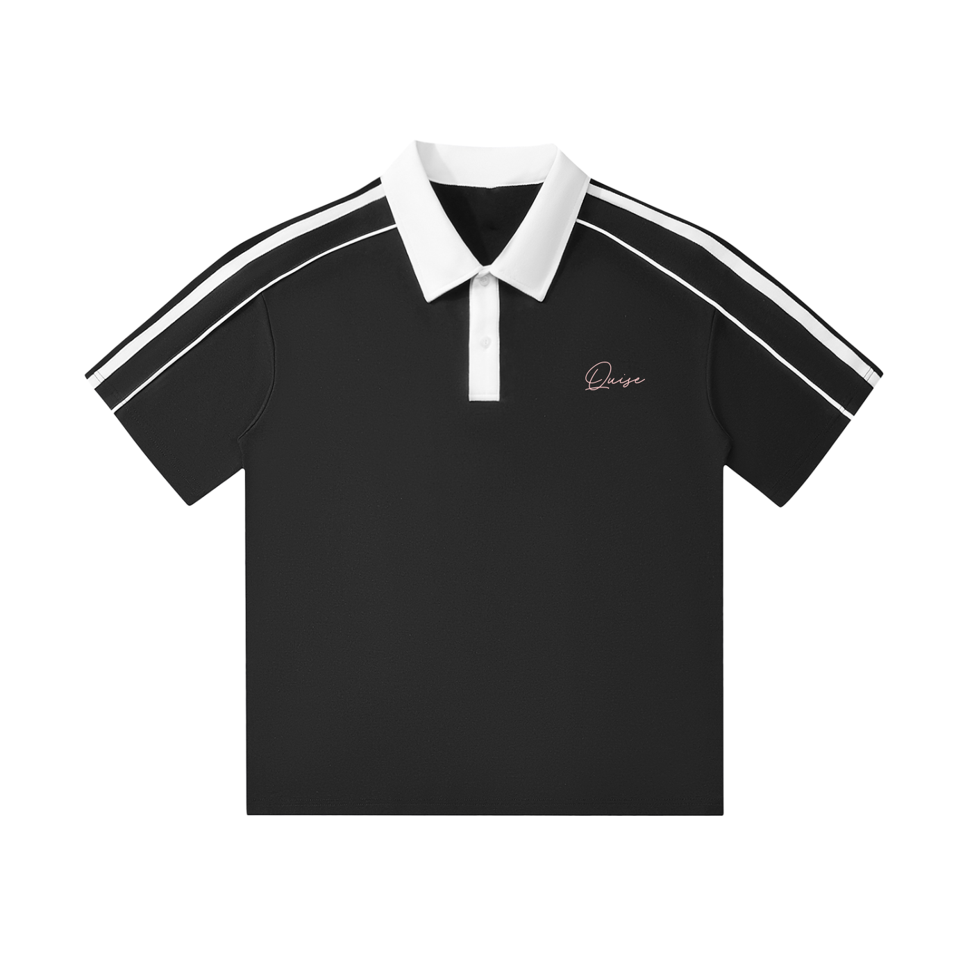 Elegant Polo Shirt (Pink Logo)