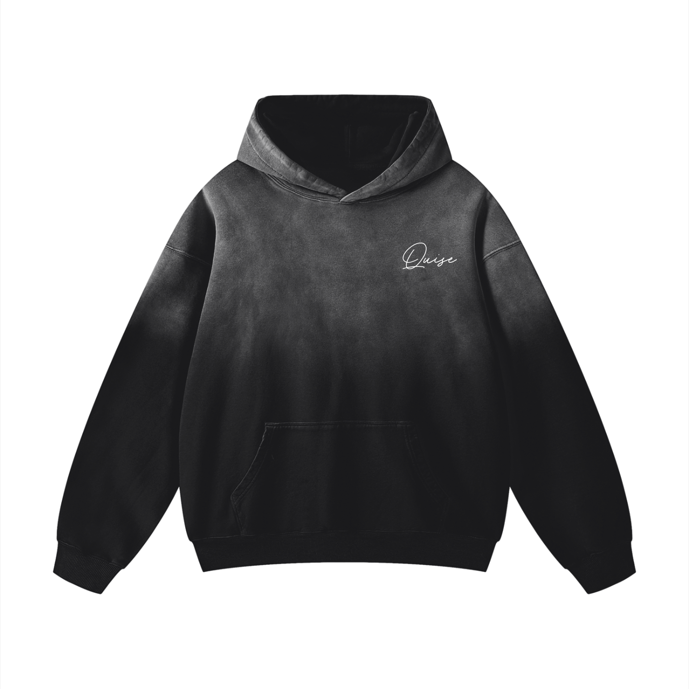 “Money Raised” Elegant Oversized Hoodie (White Logo)