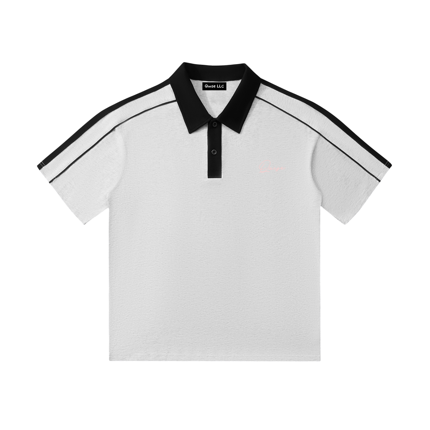 Elegant Polo Shirt (Pink Logo)