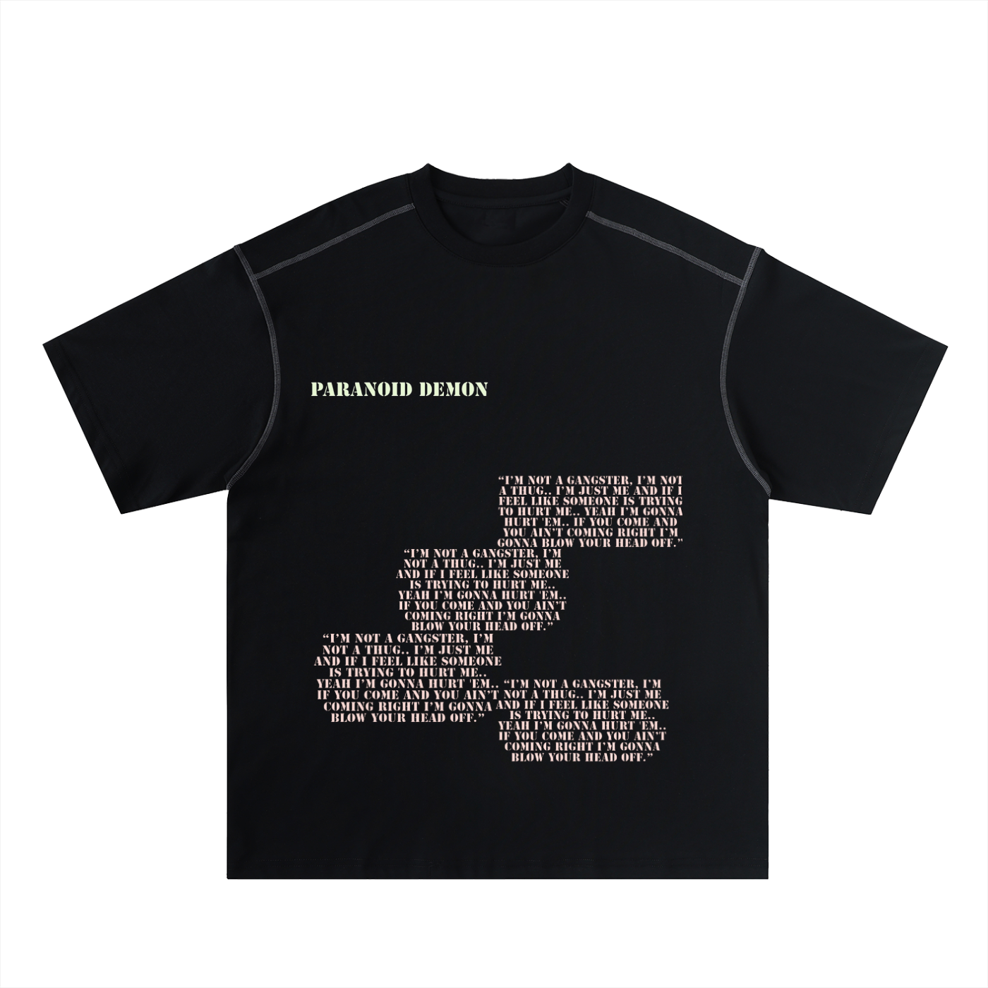 Paranoid Demon Stitched Tee