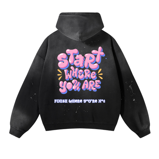 “Start 2 Finish” Vintage Luxury Hoodie
