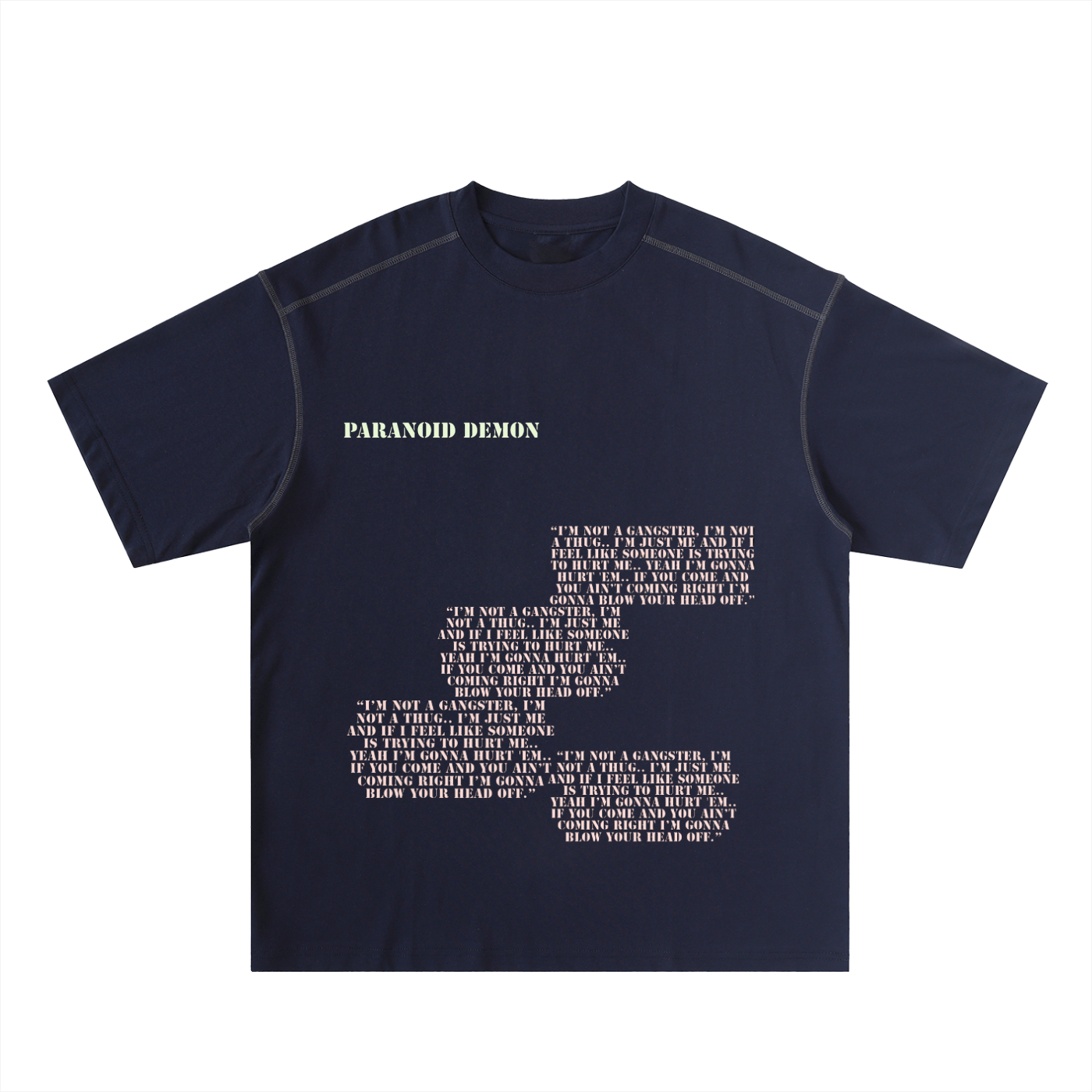 Paranoid Demon Stitched Tee