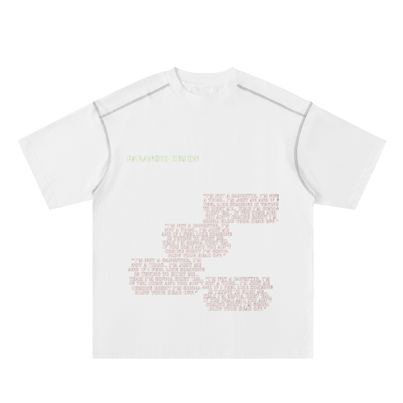 Paranoid Demon Stitched Tee